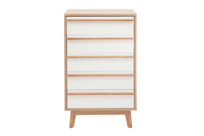 Commode chiffonnier - semainier scandinave 5 tiroirs