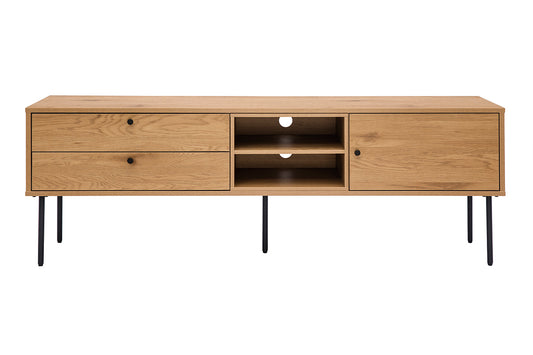 Meuble TV finition en bois clair chêne