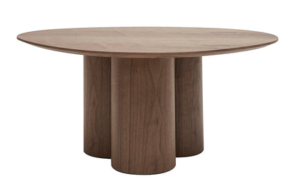 Table basse design bois foncé noyer