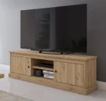 Table basse contemporaine rectangulaire chêne clair Valeria